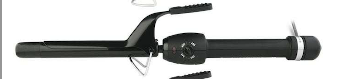 Stylecraft BLACK GOLD CURLING IRON - PROFESSIONAL CERAMIC BARREL 3/4" INCH HAIR CURLING IRON